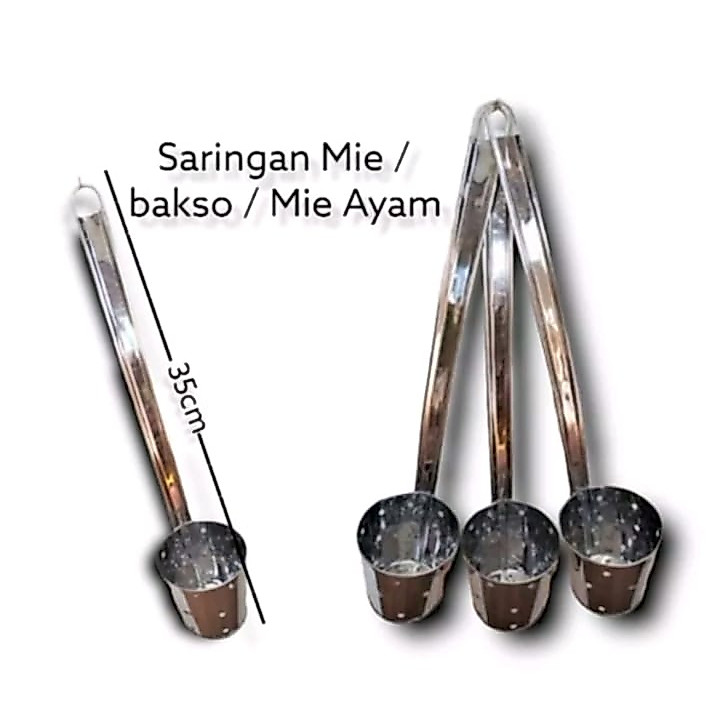 Saringan Mie kocok Stainless Gagang stenlis sarinagn toge/mie ayam