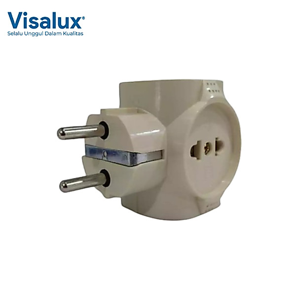 Steker T Datar Multi Plug Cabang 4 Colokan Stop Kontak Soket T Arde SNI Model Broco BJA