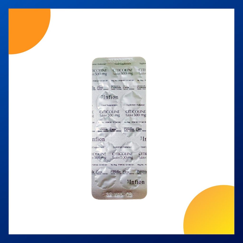 Citicoline Infion 500 Mg Strip 10 Tablet