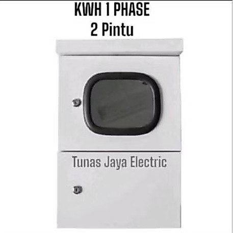 Box Panel KWH Meter 1Phase (Kaca 2Pintu) Model Topi Outdoor