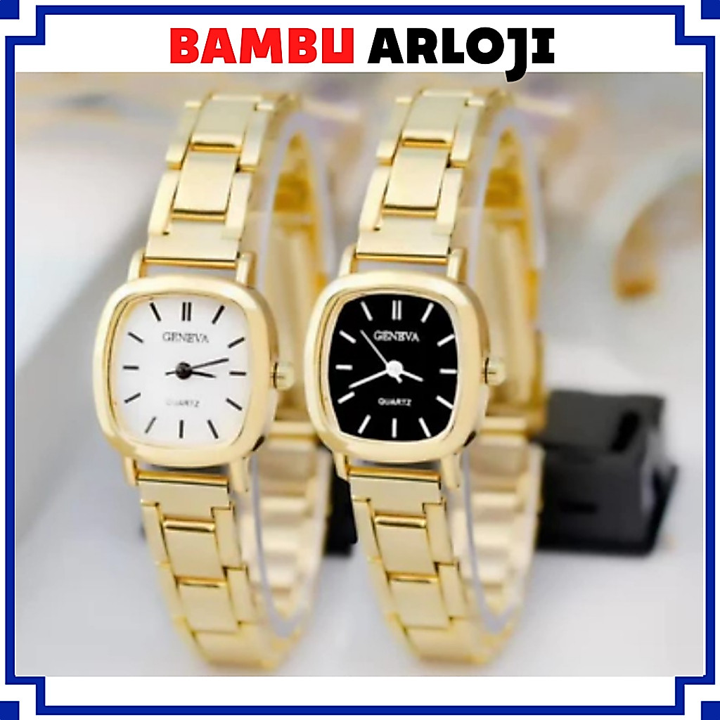 BAJ Jam Tangan Wanita Analog Quartz Casual Fashion Strap Rantai Stainless Steel Couple Pria GN005