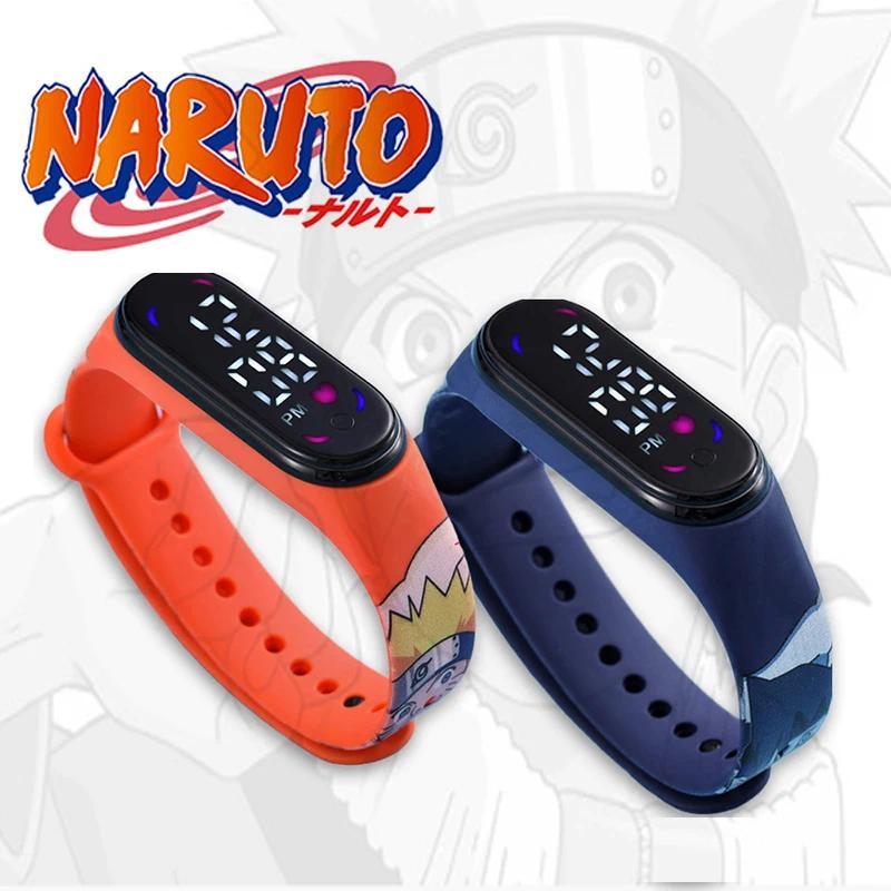 Anime Naruto LED Watch Naruto Uchiha Sasuke Electronic Bracelet Child Adult LED Cartoon Electronic W