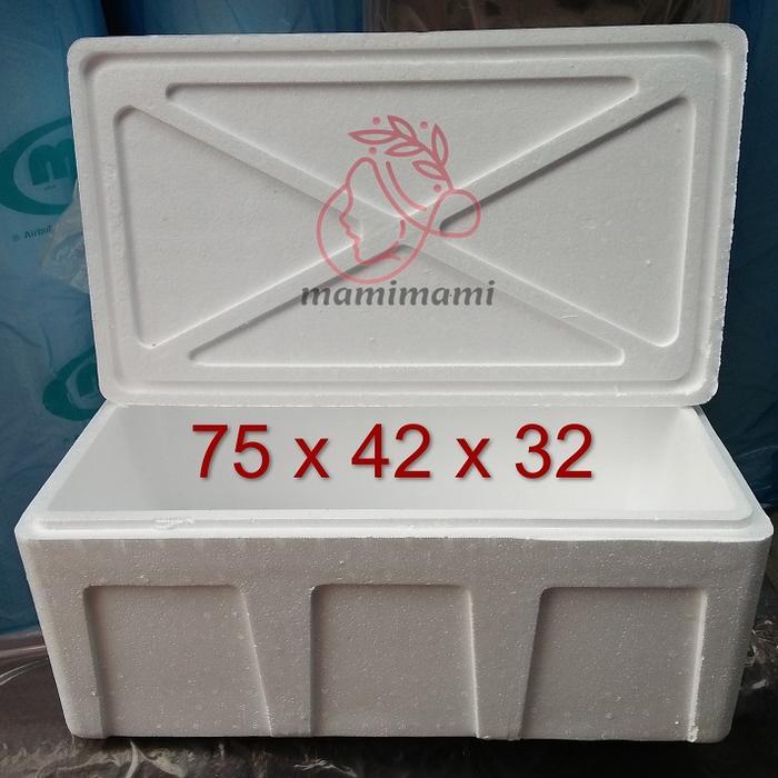 MUMPUNG PROMO Sterofoam box AG 75x42x32 Styrofoam Besar Gabus Ikan Sayur Bandung TERLARIS