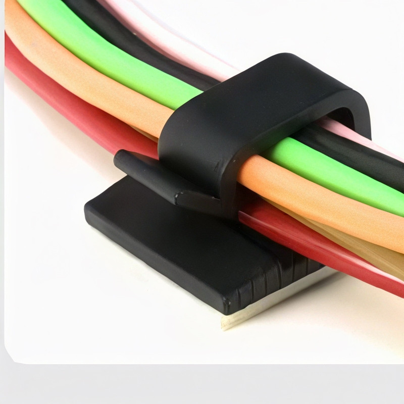 50pcs Jepit Kabel Listrik Tidak Perlu Pengeboran Clip Kabel Tempel Clip Kabel Tempel Clip Kabel