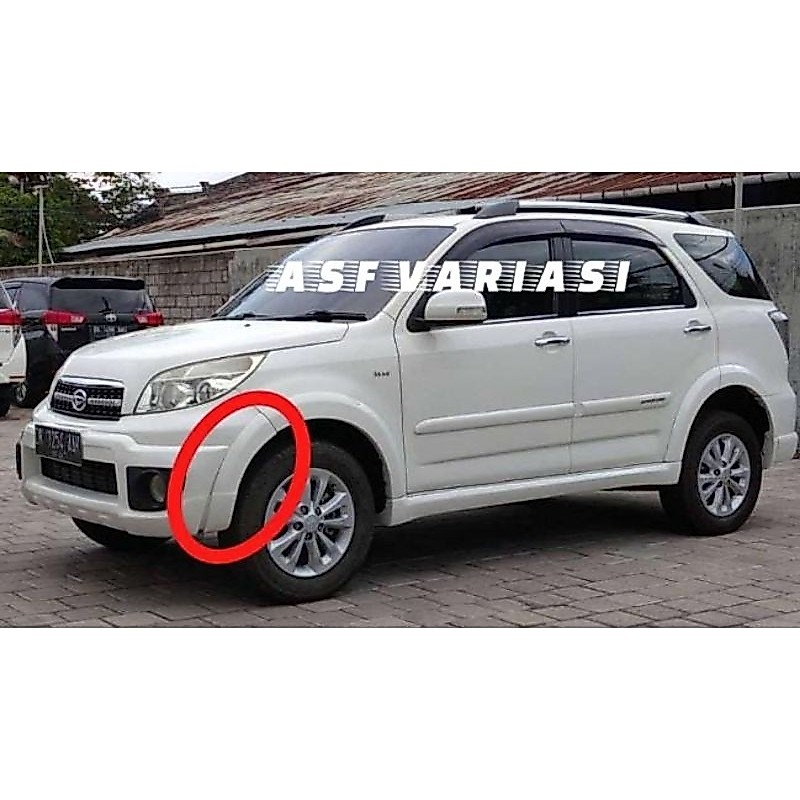 OVER FENDER OVERFENDER SAMBUNGAN BEMPER DEPAN TERIOS RUSH TX KONDE