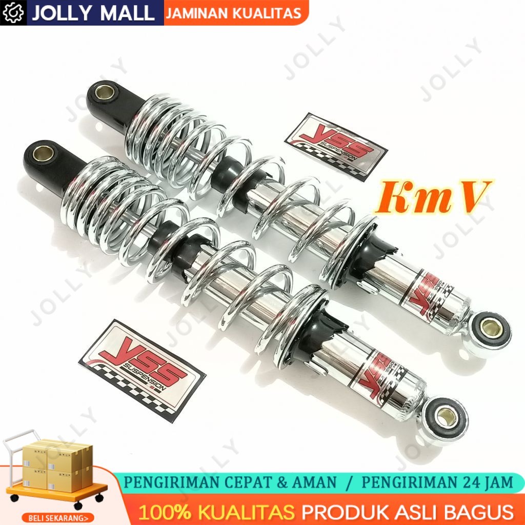 Shockbreaker / Shock Belakang Copy YSS 340MM Supra Kharisma Revo Blade - Chrome