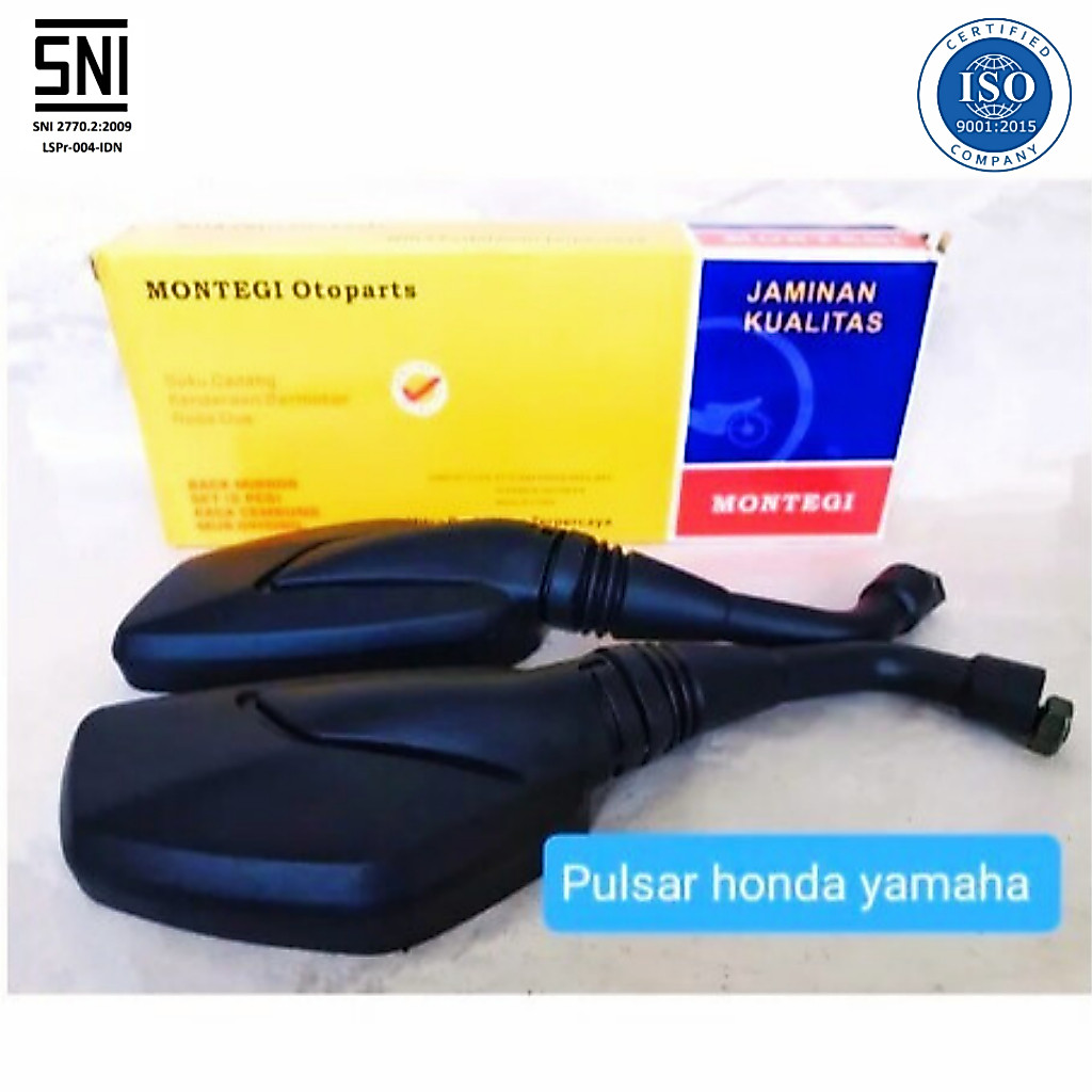 Kaca Spion Motor Click Pulsar Honda Montegi Spion SNI ISO [mpxmallmotor]