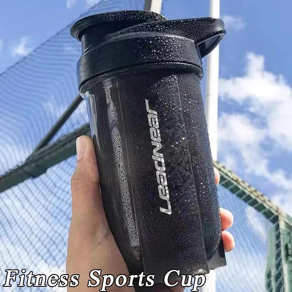 Outdoor Portable Sport Shaker Bottle Protein Powder Shaker Cup Leak Proof Water Bottle For Gym Fitne