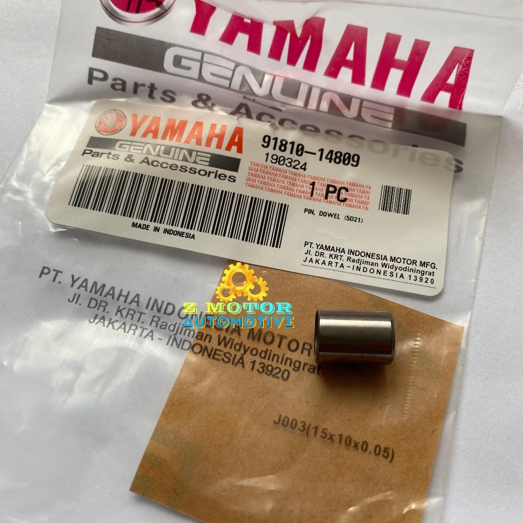 Bosh Blok Mesin Cylinder Pin Dowel Coral Original Asli 91810-14809 All Motor Yamaha Genuine Part AVS