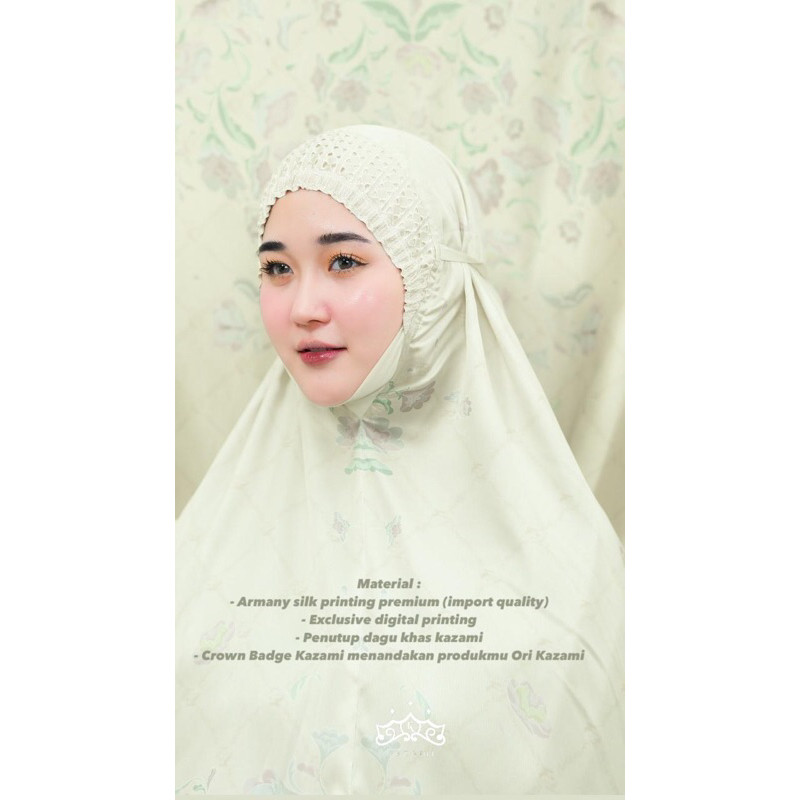 Kazami Ready‼️ Mukena Telekung Ainun Flowers & Meulaboh Kasih by Kazami Store Mukena Premium Kazamis