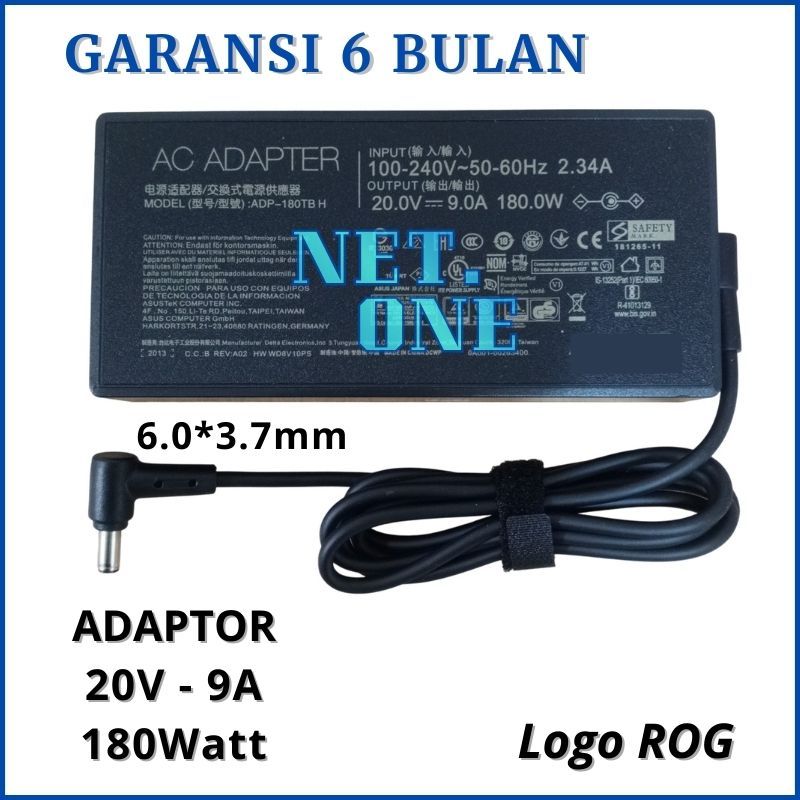 Charger Adaptor Asus ROG Zephyrus GA502DU GA502D GA502 Series -NETONE