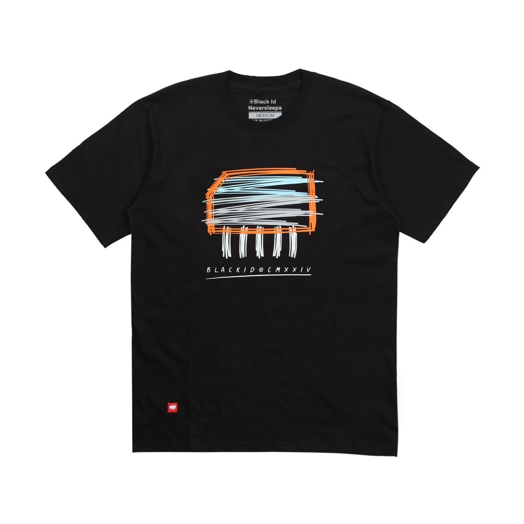 Black ID - T shirt Lengan Pendek Pria | Black Telev Baju Kaos Unisex