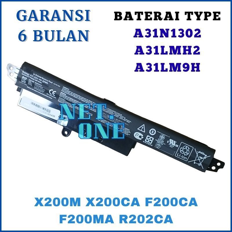 Batre Battery  Asus Vivobook X200CA X 200MA F200CA X200 Series -NETONE
