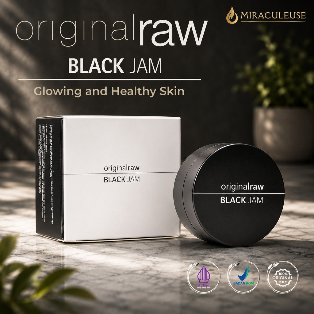 Black Jam Small Original K-Link 9ML – Raw Black Jam K-Link untuk Mencerahkan & Melembabkan Kulit