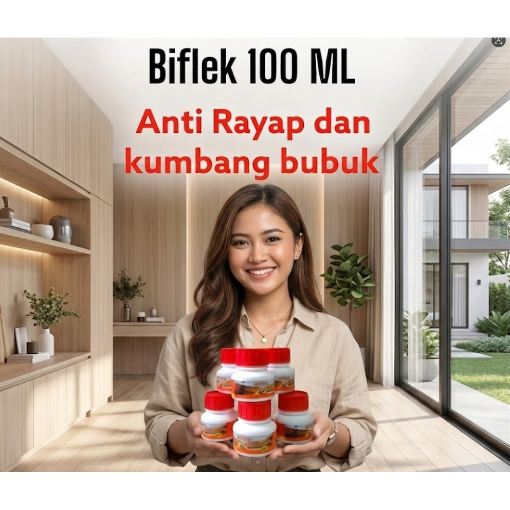 Biflex 100 ML Termitisida Obat Kayu Ampuh Anti Rayap Kumbang Bubuk Cair Perlindungan Furniture Bangu