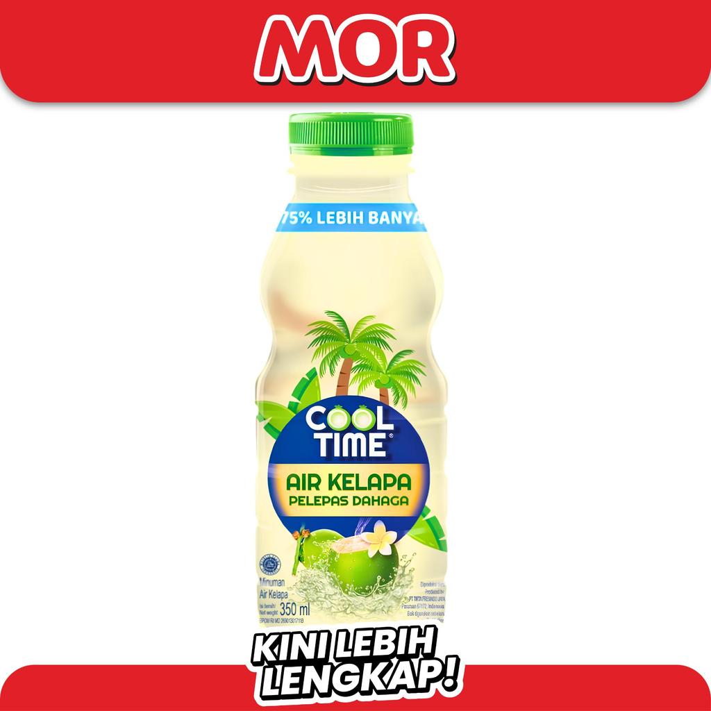 COOL TIME Coconut Water 350ml - Air Kelapa Asli Minuman Segar Isotonik Alami Hidrasi Tubuh Kemasan B