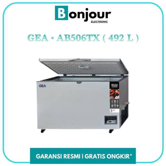 Grosir Chest Freezer Gea AB506 492 Liter Gea Frezeer Box Promo GEA AB-506-TX - hitam