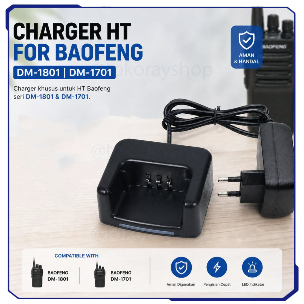 Charger Baterai HT Walkie Talkie for  DM-1801 DM-1701 - DM-8