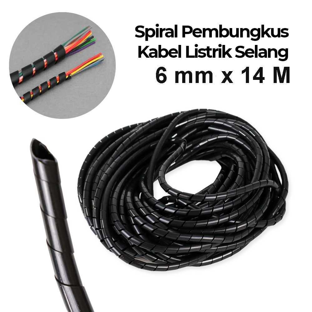 Spiral Pembungkus Pelindung Kabel Listrik Pelindung Kabel