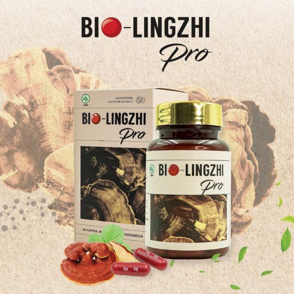 Bio Lingzhi PRO Isi 60 Kapsul HALAL Dari BPOM Original Bergaransi -1 Bulan By