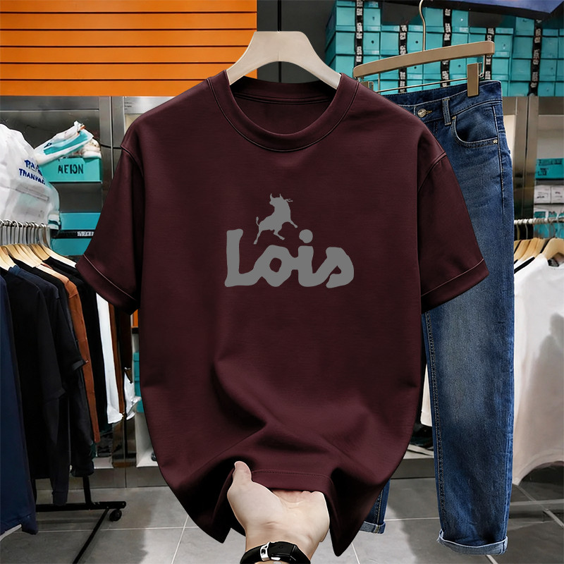 Kaos LOIS Silver Original Style Kaos Pria 24S Katun 100% Premium Adem Tidak Menerawang.