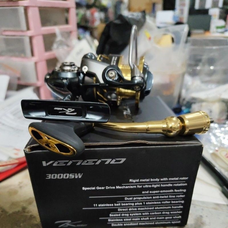 Reel pancing kamikaze veneno 800 1000 2500 sw saltwater