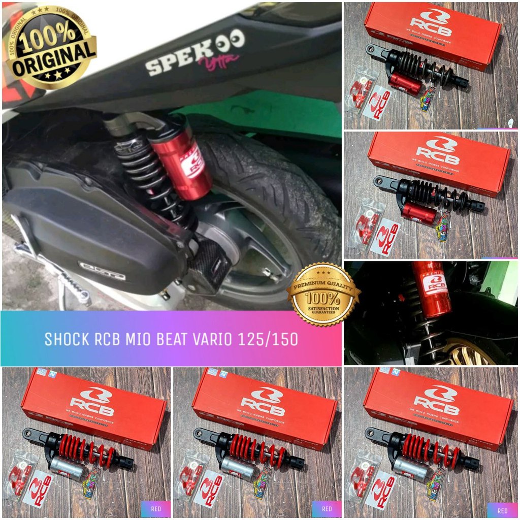 SHOCKBREAKER RCB MIO MIO M3 BEAT NEW/KARBU GENIO VARIO 125 150 MB3 SERIS MB 2 ORIGINAL SHOCK RCB 305