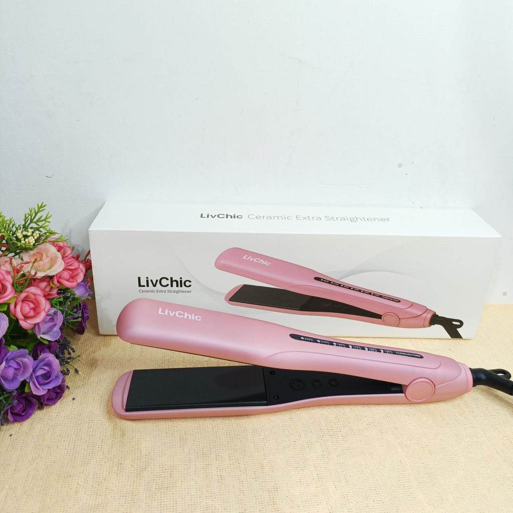 Catok Rambut LivChic LS304, Catok Pelurus Rambut dan Curly, Catok Salon