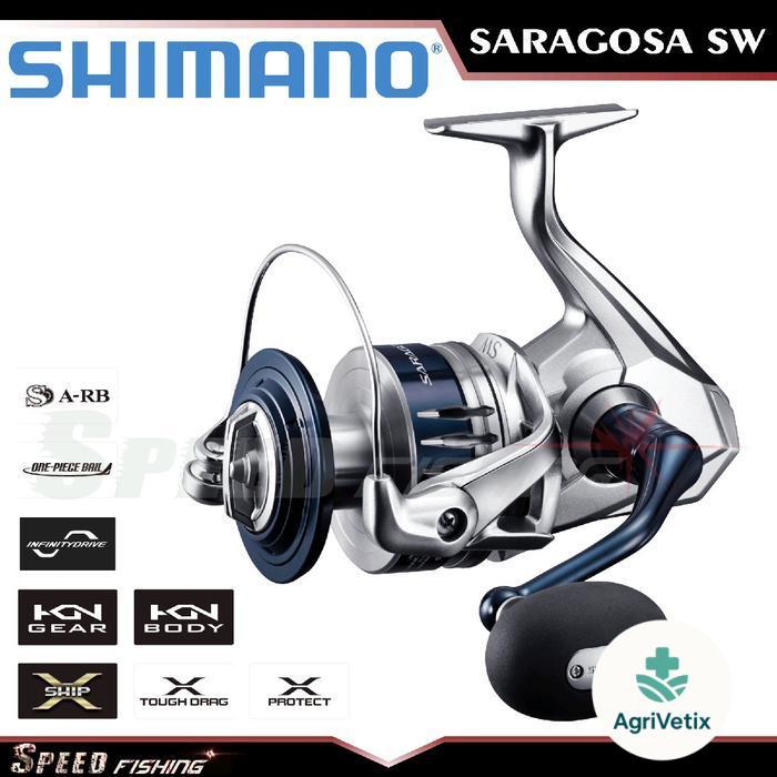 Reel SHIMANO Saragosa 2020 SW 5000 6000 8000 10000 14000 PG HG XG Joran Lure - 6000 HG