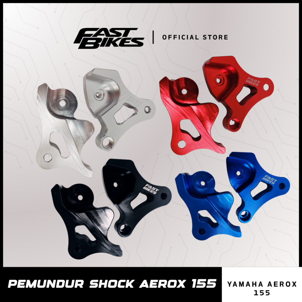 Fastbikes Pemundur Shock Belakang Aksesoris Shockbreaker Motor Aerox 155 Full CNC 00020 - Fastbikes