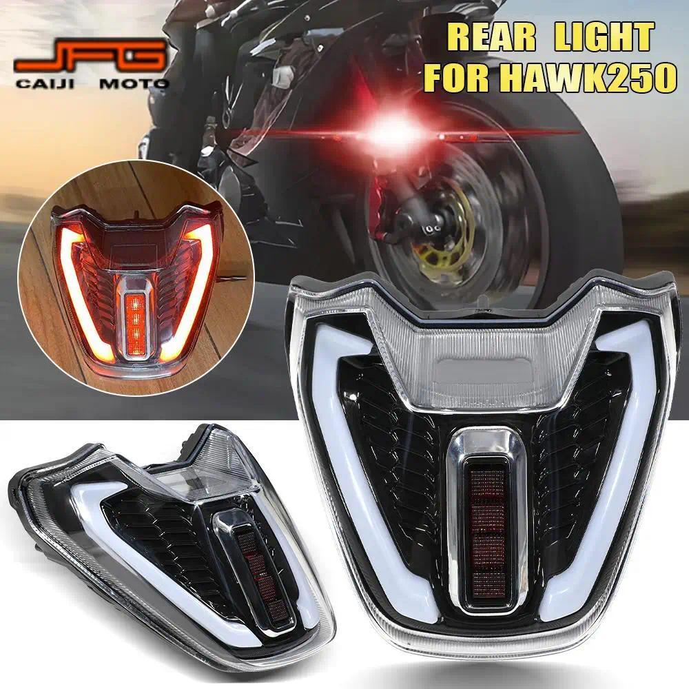 For HAWK 250 Lampwick LED Headlamp Motorcycle Headlight Light Wick PP PC E CAST ALUMINUM rt Pit Bike
