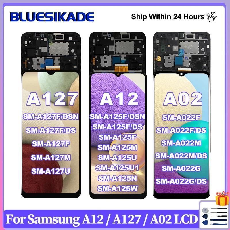 oice 6.5" OLED For Samsung Galaxy A12 Nao LCD A127 splay A12 LCD A125 Tou Screen For A02 splay A022 
