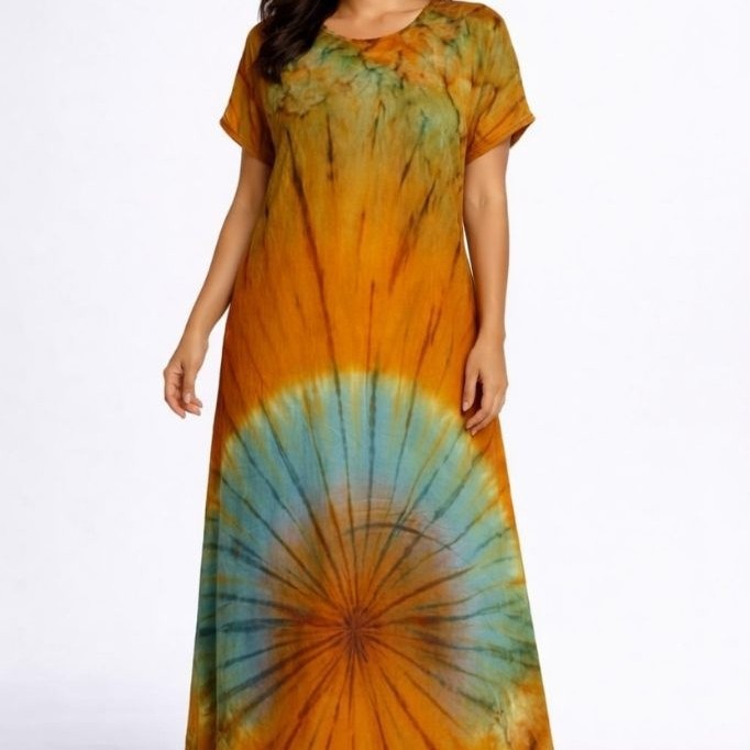 Daster wanita panjang  Jersey tiedye