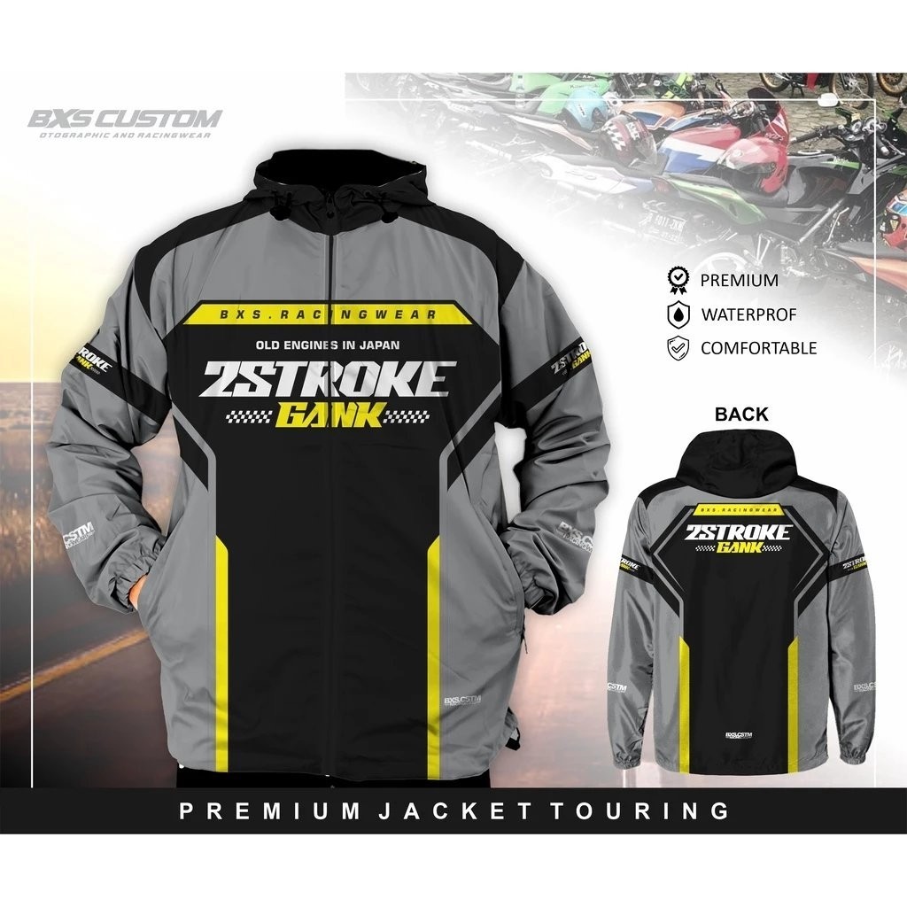 JAKET 2STROKE 2TAK LOVERS PREMIUM TOURING JACKET BAHAN LOTTO