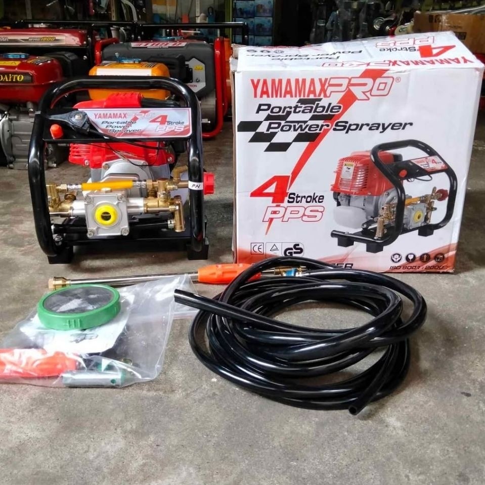 Mesin Semprot Kebun Langsat Cabe Portable Power Sprayer Yamamax 4Tak Bensin Murni