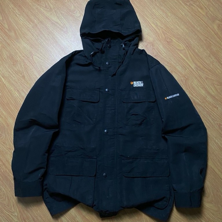 Casual Outdoor Multipocket Un1qklo Black & Decker Unisex Jacket Second