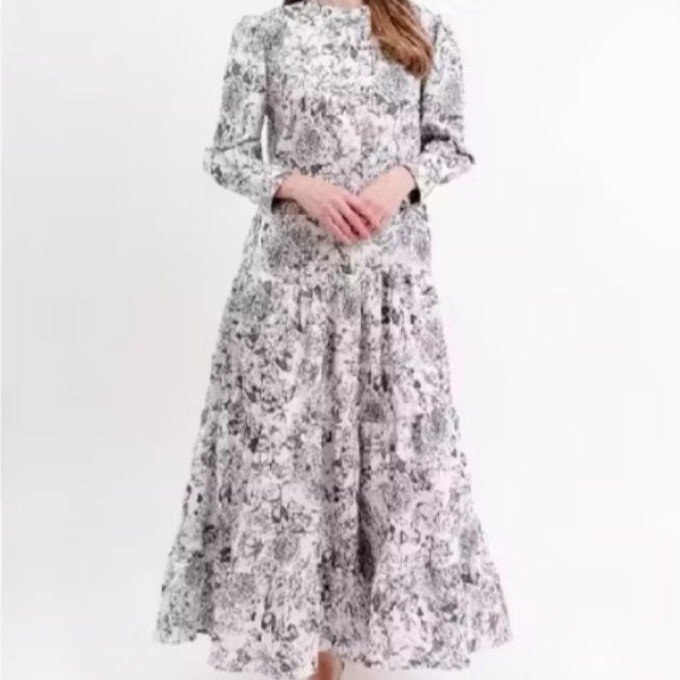 Benang Jarum le jardin maxi blue dress size s sekali pakai untuk pesta