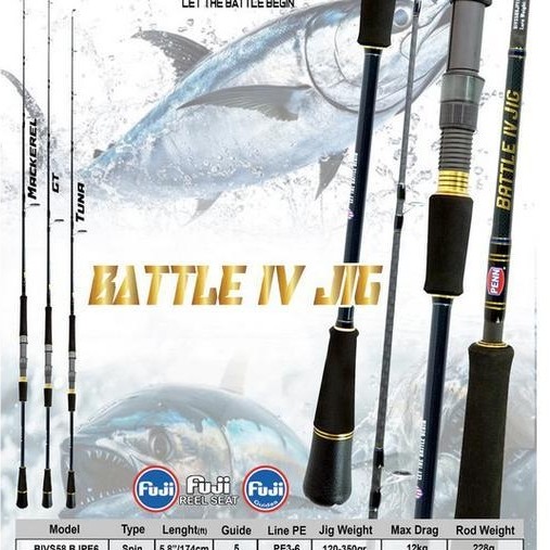 JORAN PENN BATTLE IV JIG - SPINNING JIGGING ROD