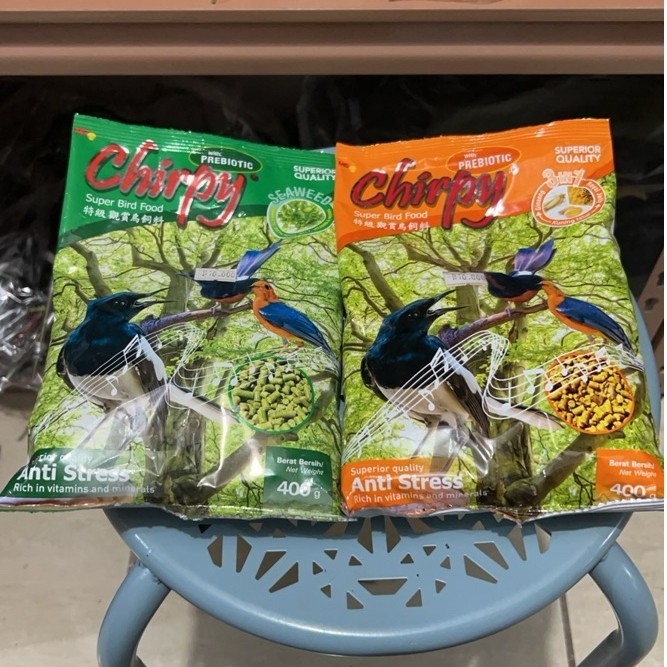Pakan Burung voer pur bama burung Chirpy