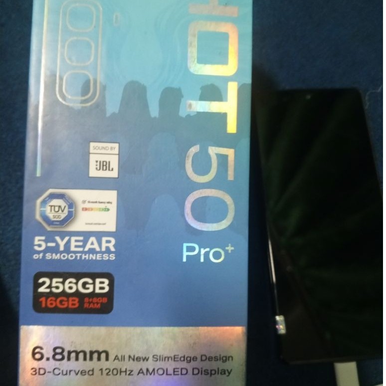 Handphone second bekas Infinix hot 50 pro plus 8/256GB lcd tidak Ori