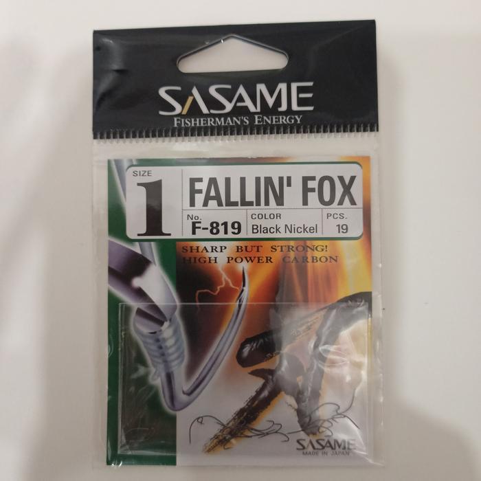 Arsya Gallery Fishing | Hooks SASAME Fallin Fox F-819 Tanpa Lubang Mata Kail Kuat - 0.3