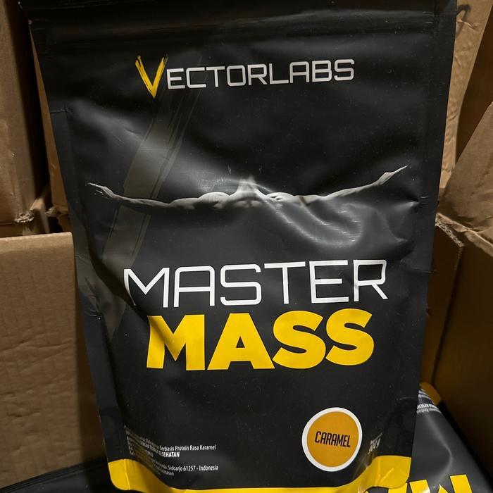 Vectorlabs master mass 900 gram caramel susu gainer fitness suplement otot muscle - -