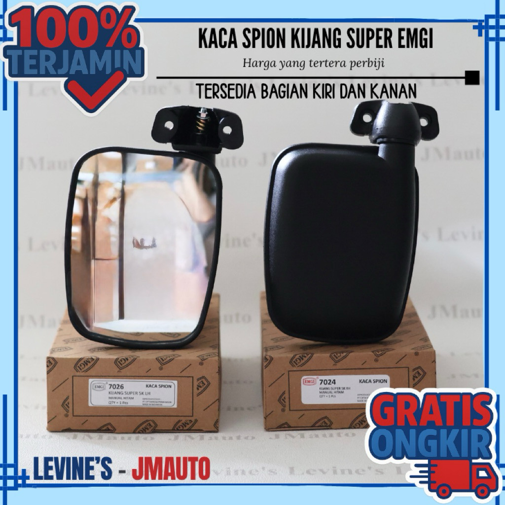kaca spion kijang super hitam manual (harga perbiji) / kaca spion kijang 5k / kaca spion toyota kija