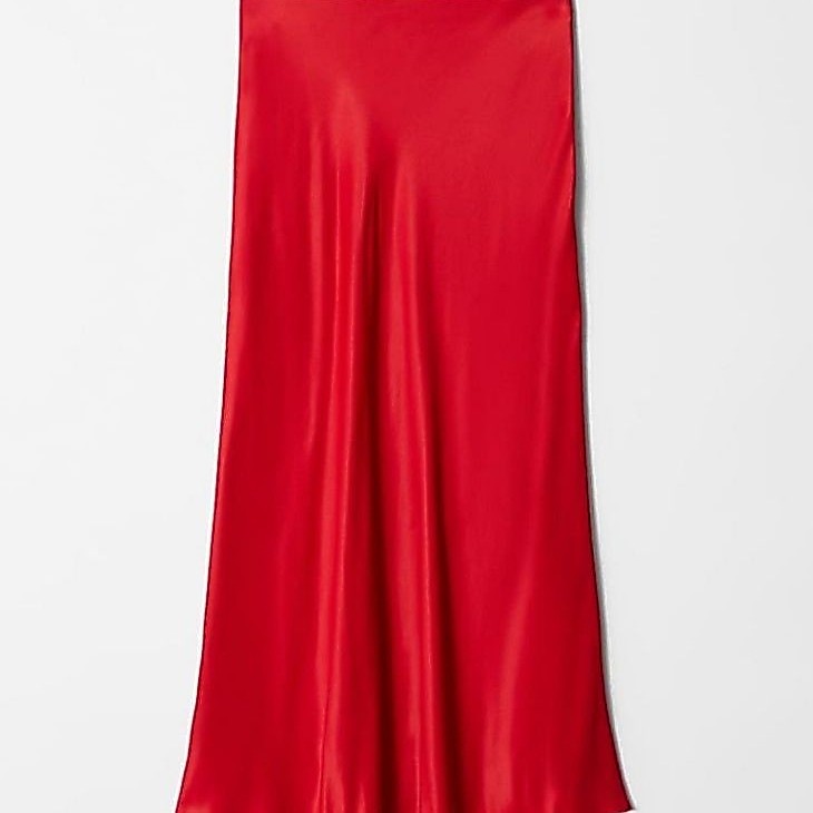 PRELOVED H&M Rok Satin Midi Skirt Silk