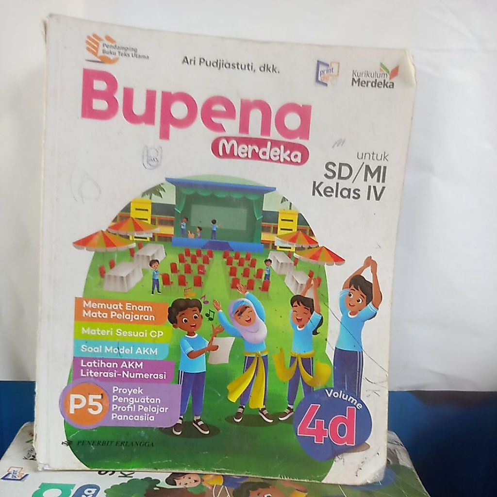 BUKU BEKAS BUPENA MERDEKA VOLUME 4D UNTUK SD KLS 4