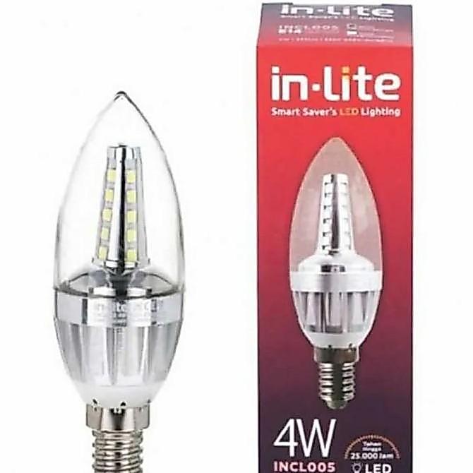 Lampu LED Candle In-Lite INCL003 4W E14 / E27