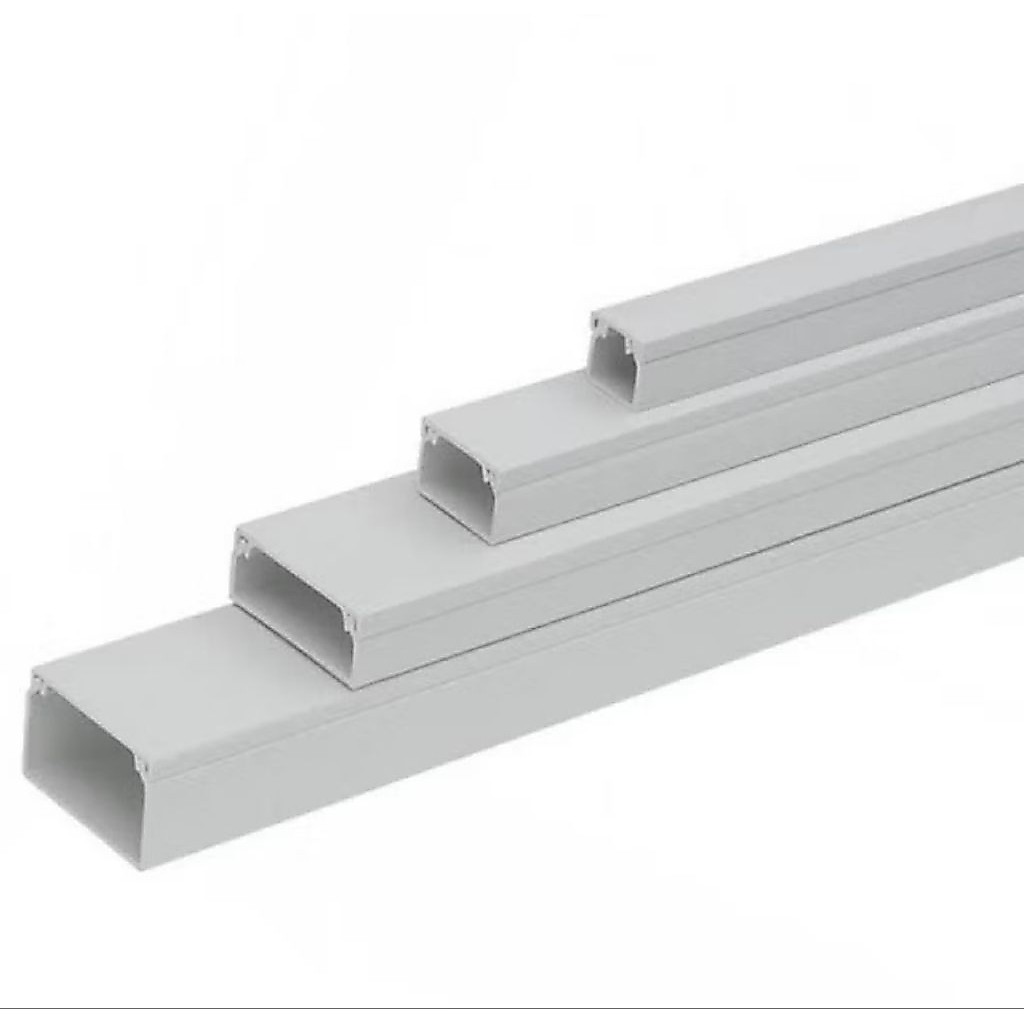 Pipa gepeng trunking pioline / PVC cable duct pipa pelindung kabel trenking