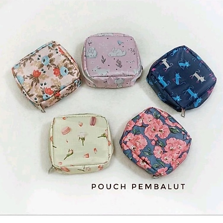Satuan- Pouch Pembalut Pouch Multifungsi serbaguna/ Pouch Dompet Koin/Pouch token atm