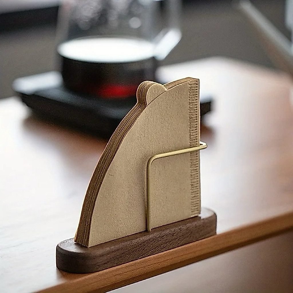 Arsyl Com V60 Paper Filter Wooden Holder - Wooden Holder For Paper Filter V60