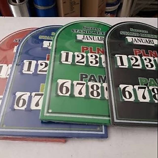 PAPAN STAND METER PLN DAN PDAM